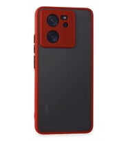 Newface Xiaomi Mi 13T Pro Kılıf Montreal Silikon Kapak - Kırmızı