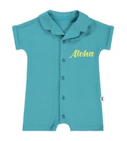 Civil Baby Aloha Baskılı 6-18 Ay Tulum - Yeşil
