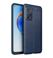 Xiaomi Mi 10T Deri Görünümlü Silikon Lacivert