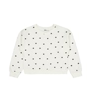 Civil Girls Yıldız Baskılı 6-9 Yaş Sweatshirt - Ekru