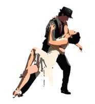 Balo Salonu Dansı Tablo Ahşap Poster Dekoratif