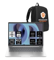 HP Elitebook 6 G1I Core Ultra 7 255U 80GB RAM 256GB SSD 14" FHD+ FreeDOS CV0G8ETPN336 Notebook + Per4 Çanta