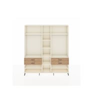 Arges Dolap 11 Raflı 4 Çekmeceli 2 Askılı 220x30x243 Aytaşı-Aytaşı/Çam