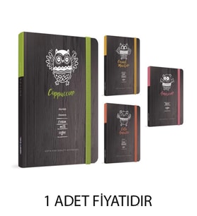 GIPTA COFFEE BOOK İPLİK DİKİŞLİ SERT KAPAK DEFTER 13X21 120YP. ÇİZGİLİ