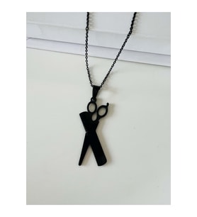 ERKEK BERBER MAKAS-TARAK ÇELİK KOLYE 70CM ACR9296 (Gümüş)