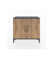 Arges Şifonyer 2 Raflı 2 Kapaklı 88x30x80 Antrasit-Çam