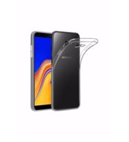 Samsung J4 Plus Şeffaf Tıpalı Kamera Korumalı Lüx Silikon Kılıf