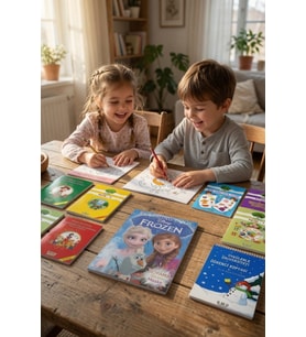 Tatil Seti 24'lü Etkinlik Kavram Boyama Dikkat Matematik 4-7 Yaş Frozen Hediyeli
