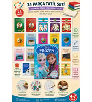 Tatil Seti 24'lü Etkinlik Kavram Boyama Dikkat Matematik 4-7 Yaş Frozen Hediyeli