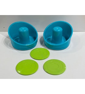 Air Hockey Tokaç 2 Adet + Disk 3 Adet Set Havalı Hokey Yedek Parça