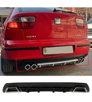 Seat Leon Mk1 Siyah Difüzör Çiftli Kare Egzoz Görünümlü D Tip Difizör