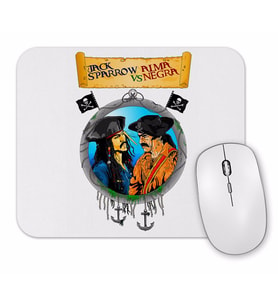 Jack Sparrow vs Alma Negra Mouse Pad