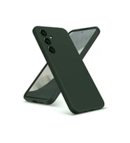 Samsung Galaxy A36 Kılıf Nano İçi Kadife Silikon - Koyu Yeşil