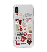 Iphone XSMAX Uyumlu Lana Del Rey Sticker Tasarımlı Şeffaf Telefon Kılıfı