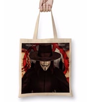 V For Vendetta Freedom Forever Bez Çanta Uzun Saplı