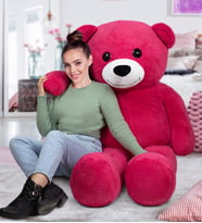 Sevdam Hediyelik 180 Cm Dev Büyük Ayıcık (%100 YERLİ) (FUŞYA)