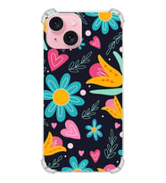 PrintiFy Apple iPhone 15 Plus Uyumlu Retro Color 1 Baskılı Şeffaf Köşe Korumalı Antişok Kılıf