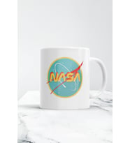 Retro Nasa Logo Kupa Bardak