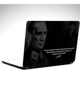 Portre Ataturk Laptop Sticker 19 inch (40,5X27CM)
