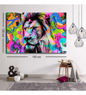 Miyrem Exclusive Serie"  Aslan Pop Art Kanvas Tablo