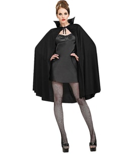 River World 90 cm Pelerin Yakalı Halloween Rengi Siyah
