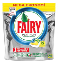 Fairy Platinum Limon Kokulu Bulaşık Makinesi Deterjanı 90 Tablet