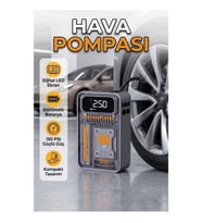 Taşınabilir Akıllı Hava Kompresörü 6000mAh – 150 PSI LED Ekranlı