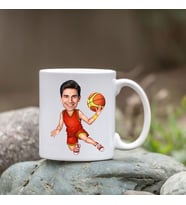 Kişiye Özel Bardak - Karikatür Bardak - Basketbolcu Bardak