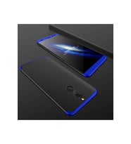 Huawei Mate 10 Lite Uyumlu Kılıf Zore Ays Kapak (Siyah-Mavi)