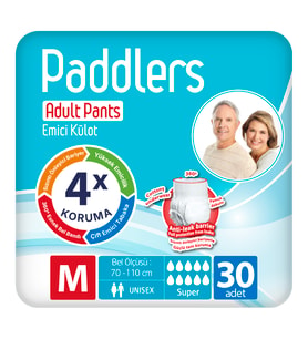 Paddlers Yetişkin Hasta Emici Külot Bez Medium 30 Adet