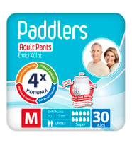 Paddlers Yetişkin Hasta Emici Külot Bez Medium 30 Adet