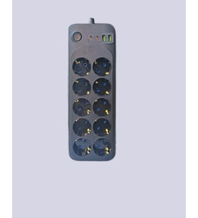 Termal Koruma Sistemli Usb Type-C 10’Lu Grup Priz 2M 2500W Güç Kapasiteli