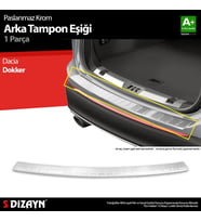 Dacia Dokker Krom Arka Tampon Eşiği 2012 Üzeri A+ Kalite