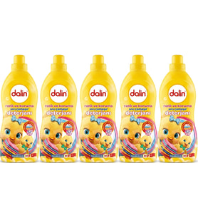 Dalin Sıvı Çamaşır Deterjanı 1500 ML Renk ve Koruma (Hipoalerjenik) (5 Li Set)