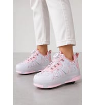 Odin Tekerlekli Işıklı Çocuk Spor Ayakkabı – Rahat Patenli Sneaker - Pembe