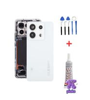 Redmi Note 13 Pro 5G Arka Kapak Pil Batarya Kapağı Kamera Lensli 2312DRA50C Uyumlu + Tamir Kiti