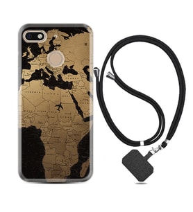 General Mobile GM8 Go GM9 GM20 Pro Plus Kılıf Boyun Askılı Silikon Map Planet 1656