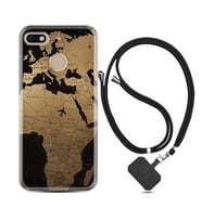 General Mobile GM8 Go GM9 GM20 Pro Plus Kılıf Boyun Askılı Silikon Map Planet 1656