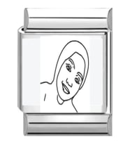 İtalyan Charm Bileklik Fotoğraf Baskılı 1 Adet Charm Bileklik Değildir 1 Adet Charmdir (Çok Renkli)