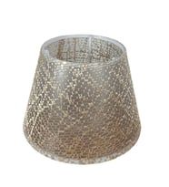 Abajur Başlığı Hazır Şapka Bej Dantel Kumaş