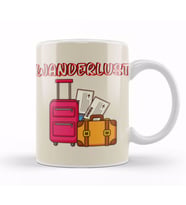 Funny Travel Gift Design Lover  Trippin Wanderlust Journey Adventurer Vacation Kupa Bardak Porselen