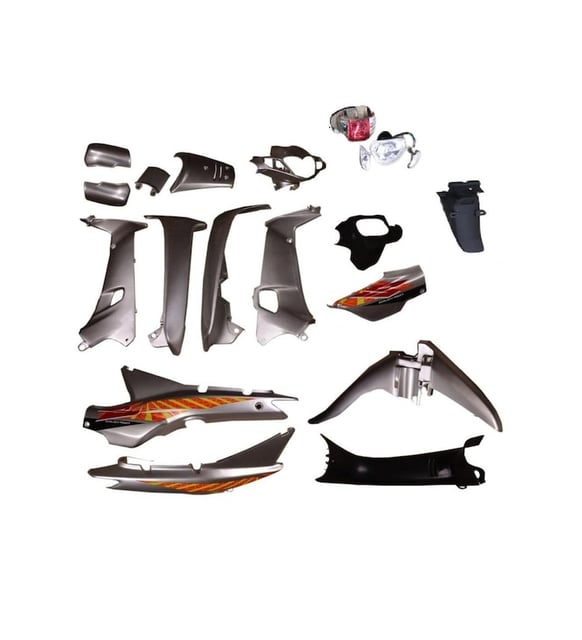 CUB ÇELİK-KMT-ASYA CUB KAPORTA SETİ GRİ FAR STOP DAHİL