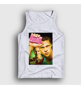 Presmono Unisex Beyaz Cover Film Dövüş Kulübü Fight Club Atlet 245078tt (Beyaz)