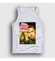 Presmono Unisex Beyaz Cover Film Dövüş Kulübü Fight Club Atlet 245078tt (Beyaz)