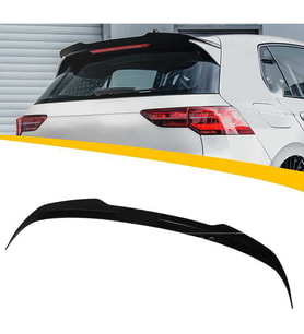 Vw Golf 8 GTI Spoiler Parlak Siyah Spoyler Plastik İthal