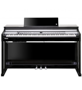 Kurzweil CUPP1-BP Dijital Piyano (Siyah Lake)  Parlak Siyah Kaplama Lüks Görünüm