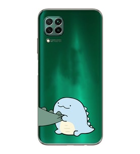 Huawei P40 Lite Uyumlu Baskılı Yumuşak Silikon Şeffaf Telefon Kılıfı