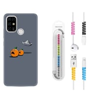 Casper E30 F20 X20 Kılıf Kablo Koruma Spiral Silikon Orange Escape 1374