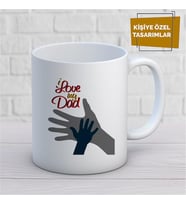 Kişiye Özel İsim Yazılabilir I Love My dad Kupa Bardak