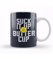 Flower Suck It Up Buttercup Kupa Bardak Porselen